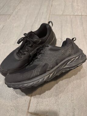 ASICS Men's Black Sneakers Work Shoes Size 10.5 Extra Wide 10 1/2